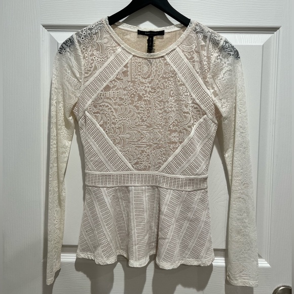 BCBGMaxAzaria, Peplum Blouse - Picture 4 of 9